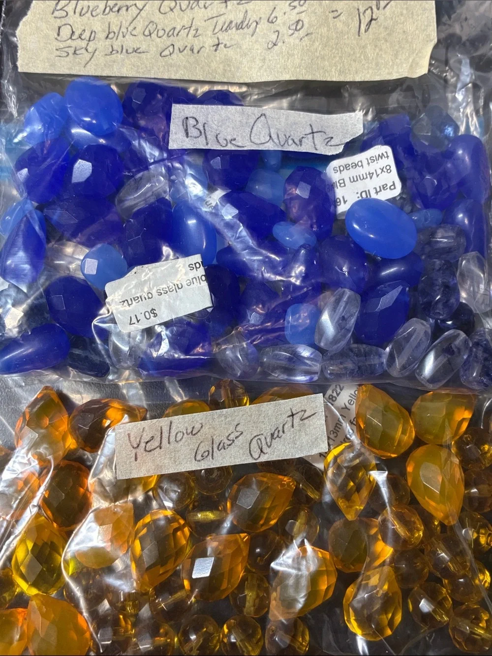 Assorted 2+ pounds of gemstone Bead Mix - Turquoise, blue, Green, Purple - Picture 6 of 16